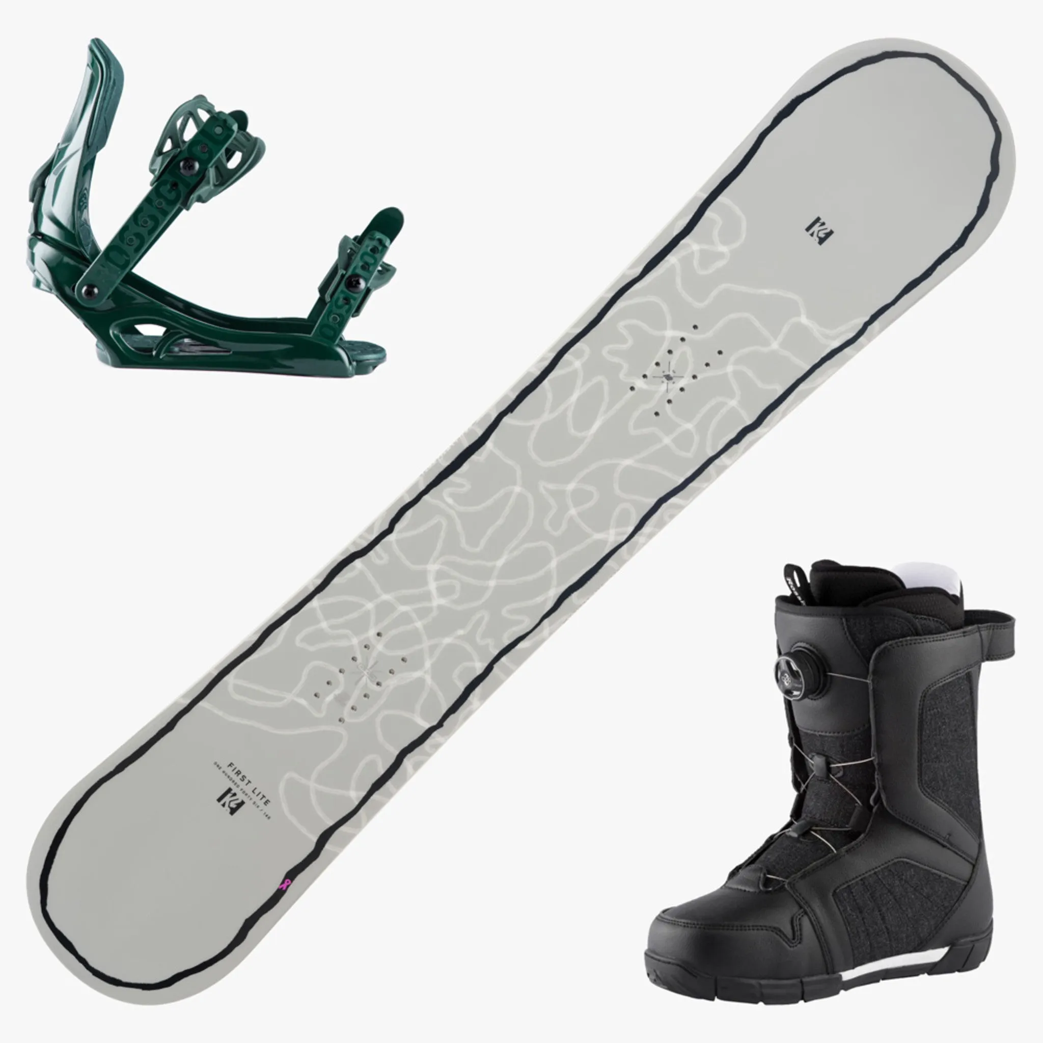 2024 K2 First Lite Women's Snowboard w Boots and Bindings