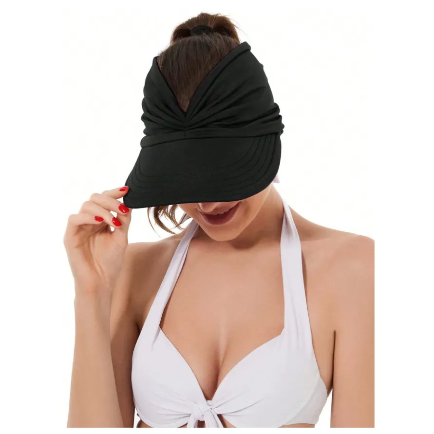 Backless Cap with UV Protection - Black 1 Unit