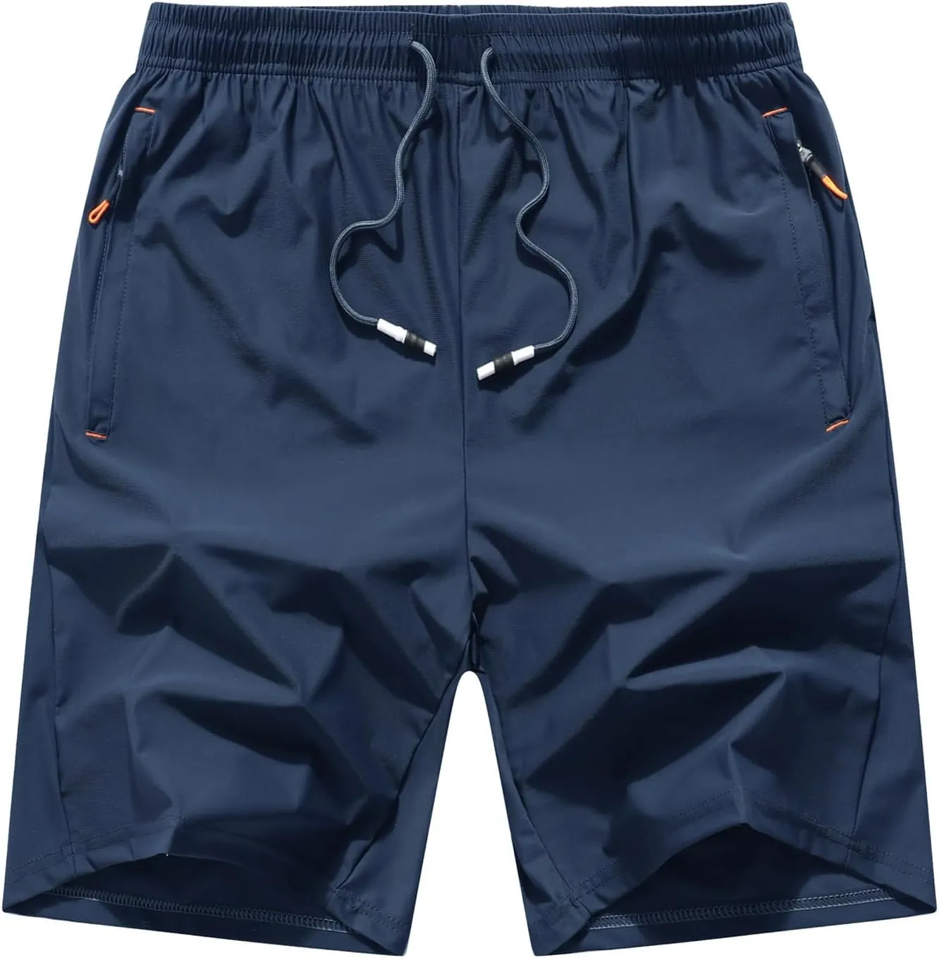 Boys Lightweight Athletic Running Shorts Quick Dry Workout Shorts for Gym Shorts Hiking with Zipper Pockets