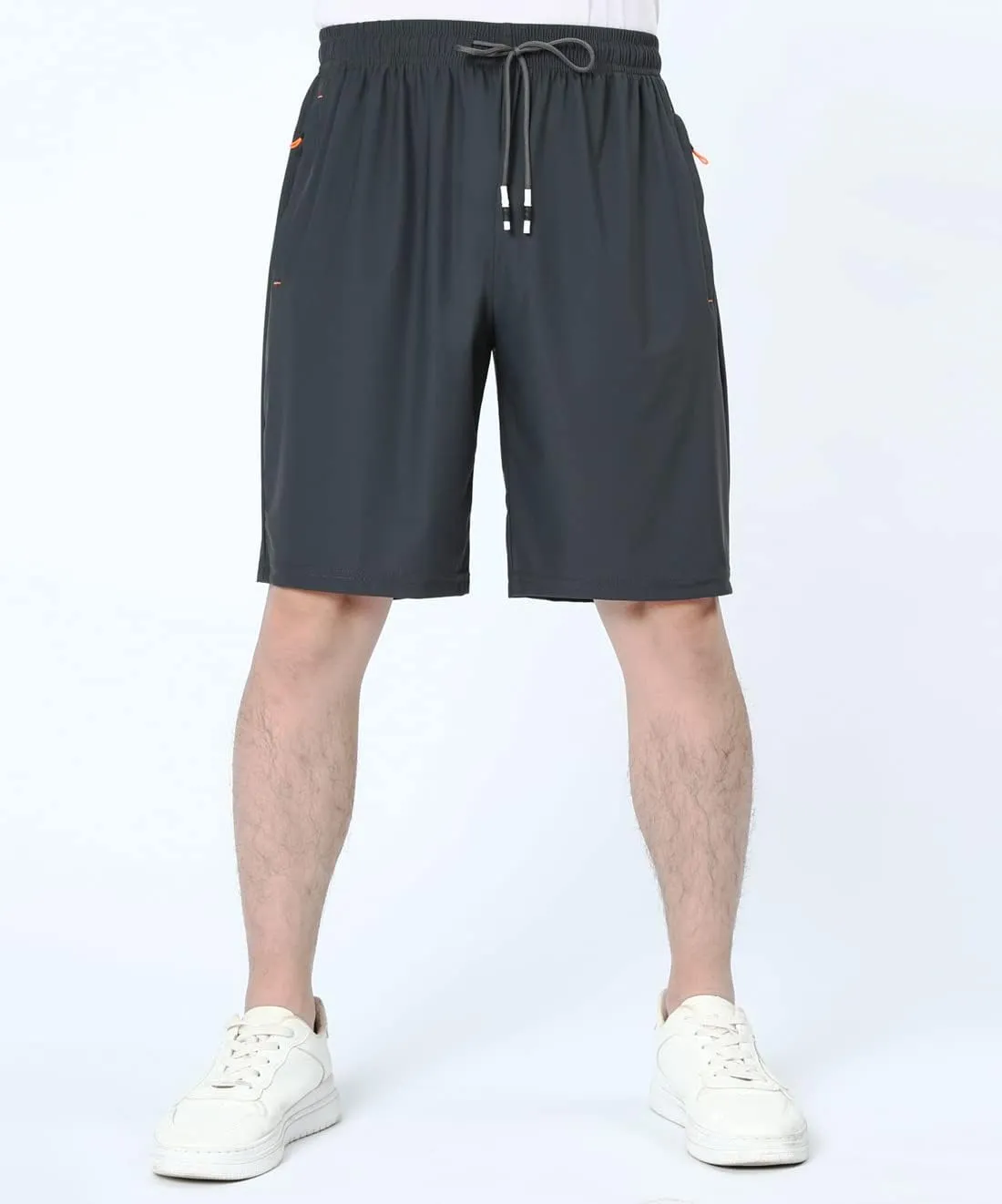 Boys Lightweight Athletic Running Shorts Quick Dry Workout Shorts for Gym Shorts Hiking with Zipper Pockets