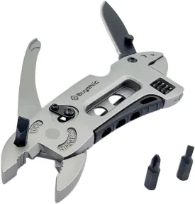 Buyohlic Multitool Wrench with 7 Tools/Pliers/Wire Cutter/Flat Screwdriver Adjustable Multi Purpose Stainless Steel Tool