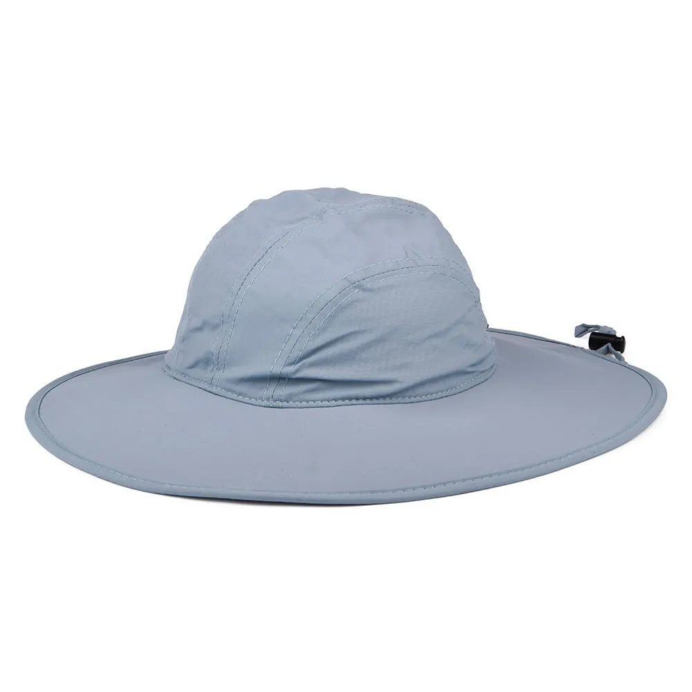 Chapeau Bob Boonie à Bord Large en Nylon Florenzia gris clair SCALA