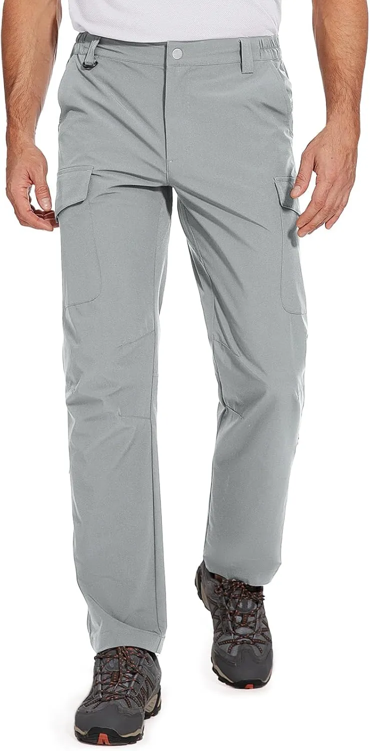 Cycorld Men's-Hiking-Pants-Lightweight-Water-Resistant-Quick-Dry Stretch for Travel Camping Fishing Outdoor