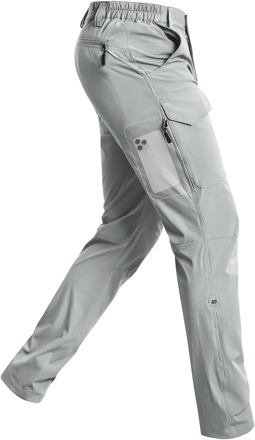 Cycorld Men's-Hiking-Pants-Lightweight-Water-Resistant-Quick-Dry Stretch for Travel Camping Fishing Outdoor
