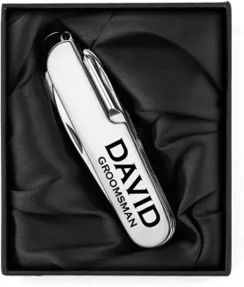 Daylor Engraved Stainless Steel Pocket Knife Multi Tool Gift Box Custom Personalized
