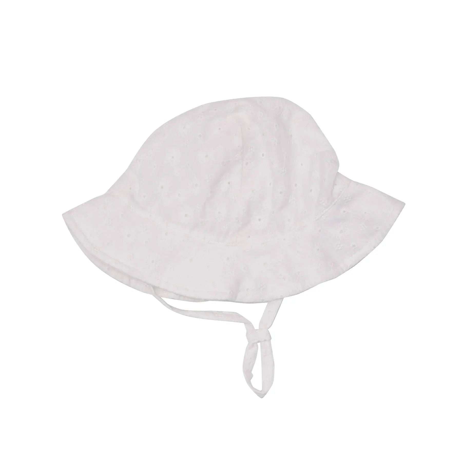 EYELET WHITE Sunhat