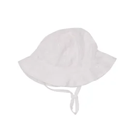 EYELET WHITE Sunhat