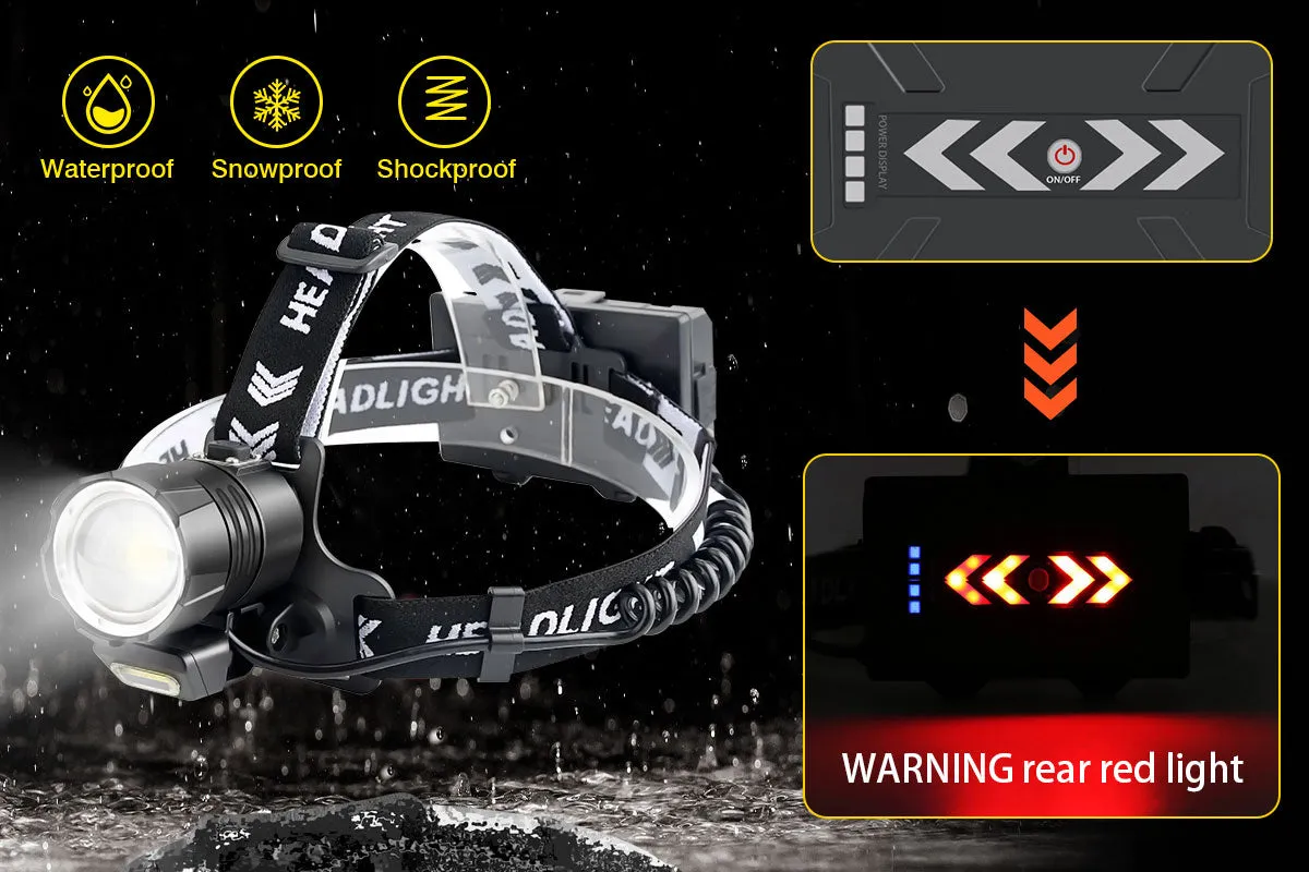 Garberiel High Lumens XHP90 Rechargeable Headlamp
