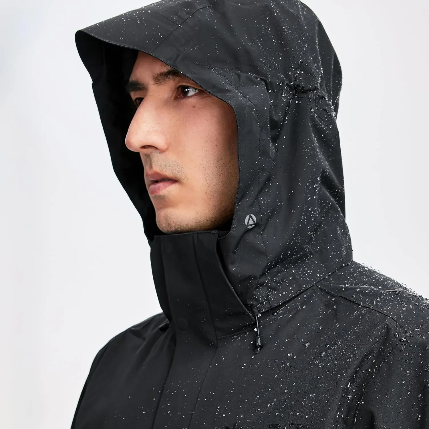 KAILAS Men's Lightweight Waterproof Hooded Rain Jacket Outdoor Raincoat Shell Jacket for Hiking Travel
