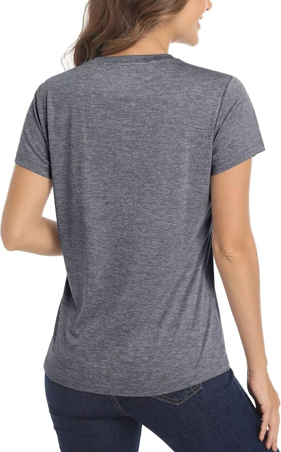 MAGCOMSEN Women's Short Sleeve Quick Dry T-Shirts Wicking Moisture Workout Athletic Running Shirts