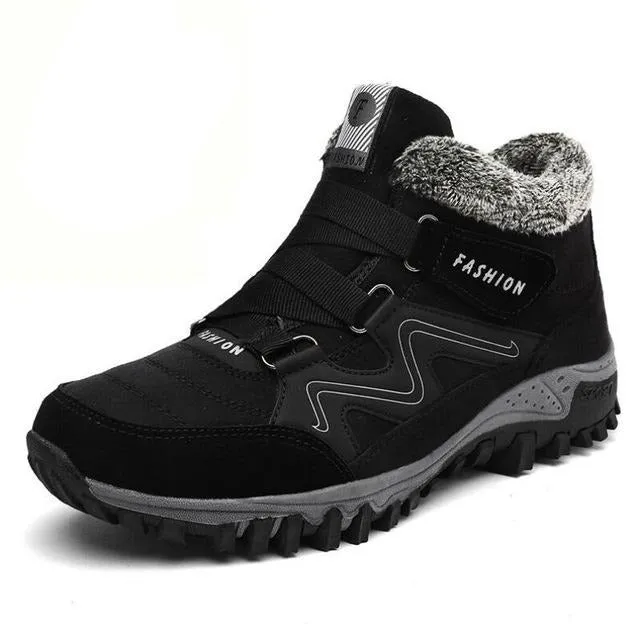 Men's Shoes -Winter With Plush Warm Snow Boots