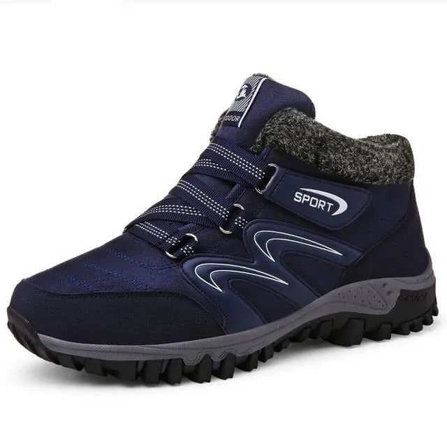 Men's Shoes -Winter With Plush Warm Snow Boots