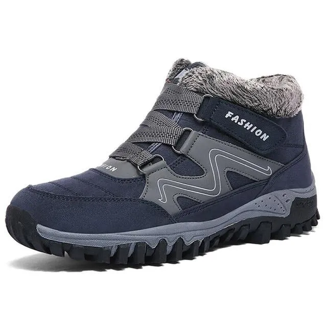 Men's Shoes -Winter With Plush Warm Snow Boots