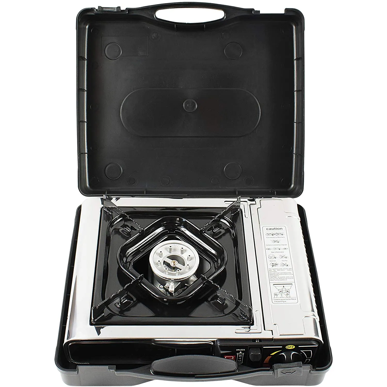 NJ-500 Portable Camping Gas Stove Single Burner Stainless Steel Outdoor