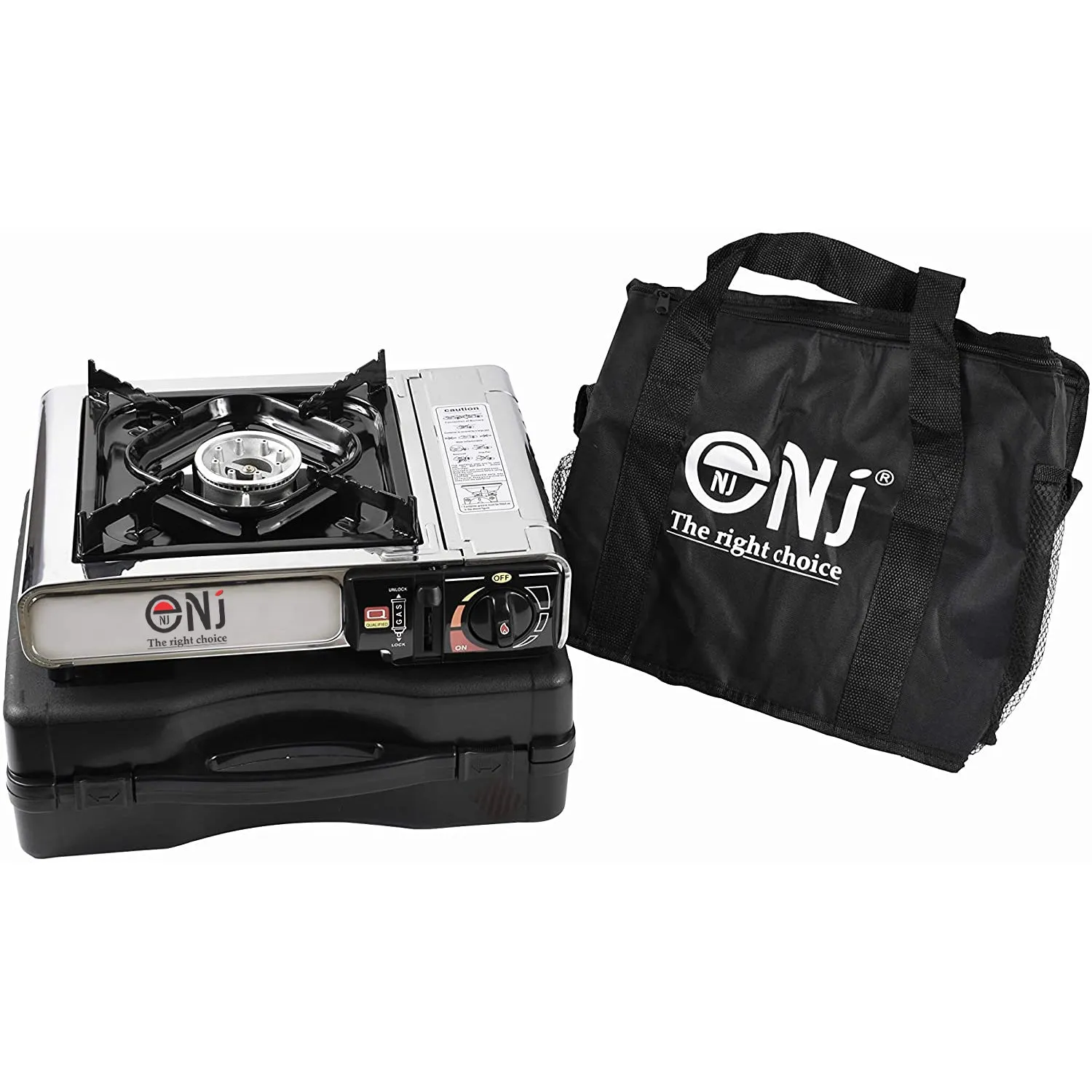 NJ-500 Portable Camping Gas Stove Single Burner Stainless Steel Outdoor