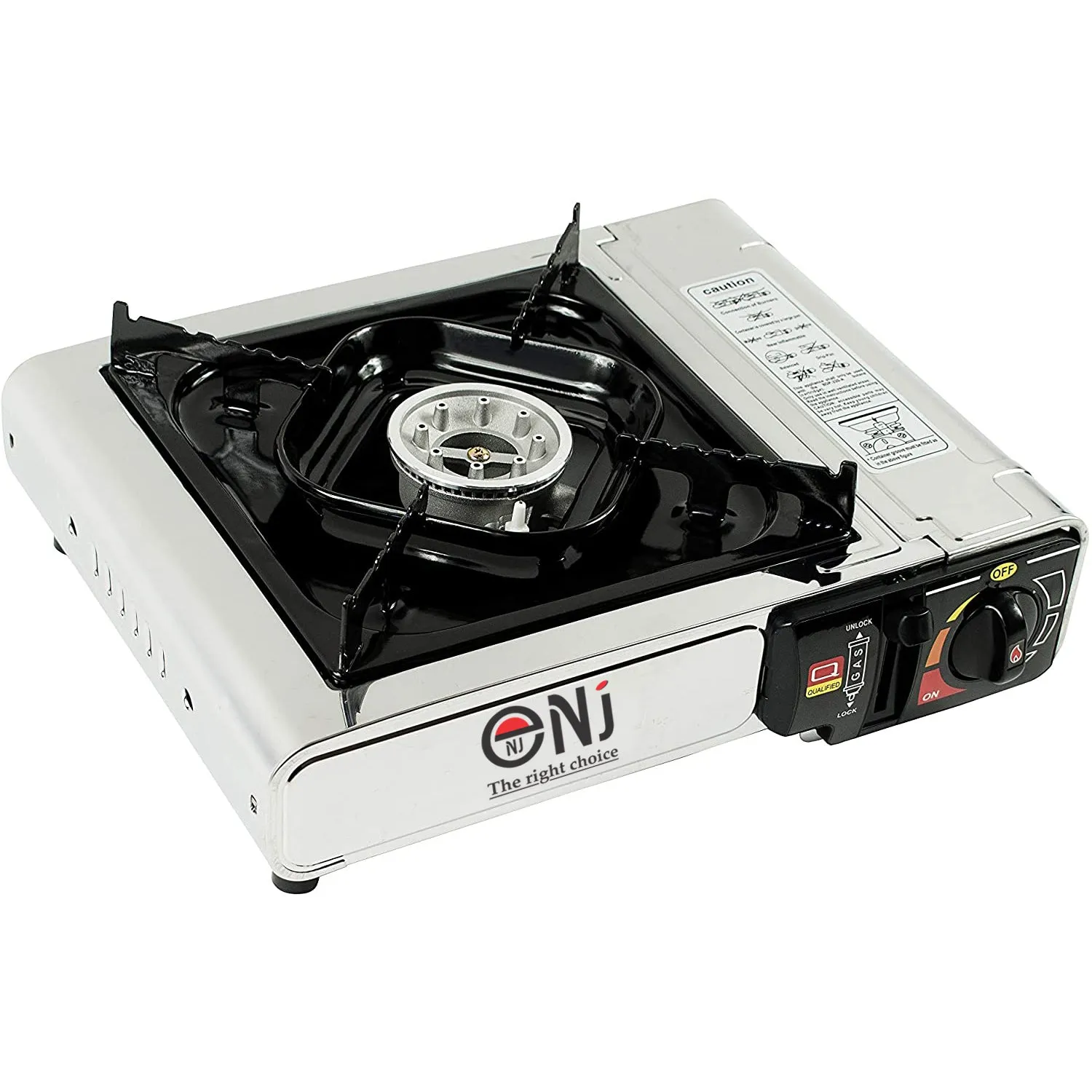 NJ-500 Portable Camping Gas Stove Single Burner Stainless Steel Outdoor