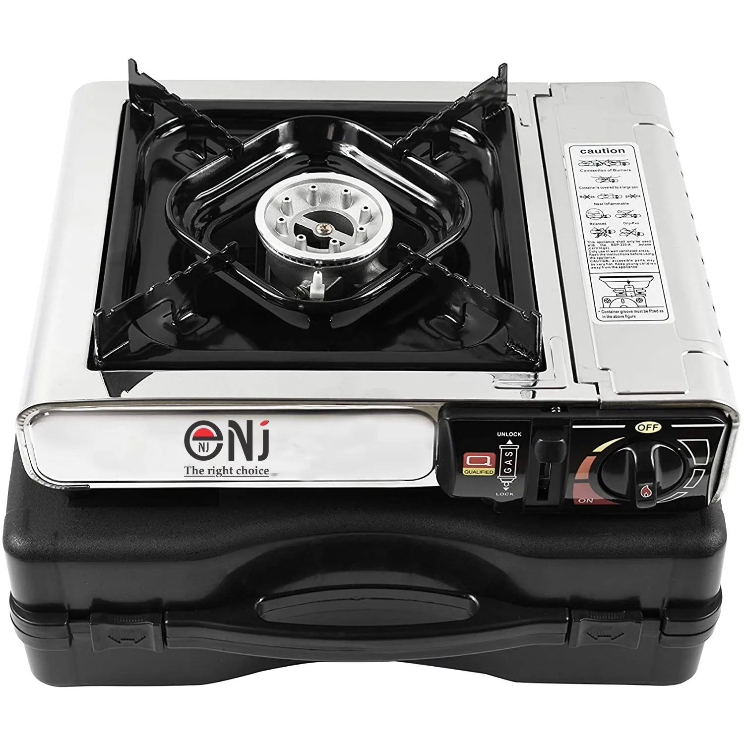 NJ-500 Portable Camping Gas Stove Single Burner Stainless Steel Outdoor