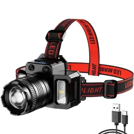 Rechargeable Induction Headlamp LED Headlight 2000mah Super Bright Flash Head Light Waterproof Camping Hunting Flashing Torch