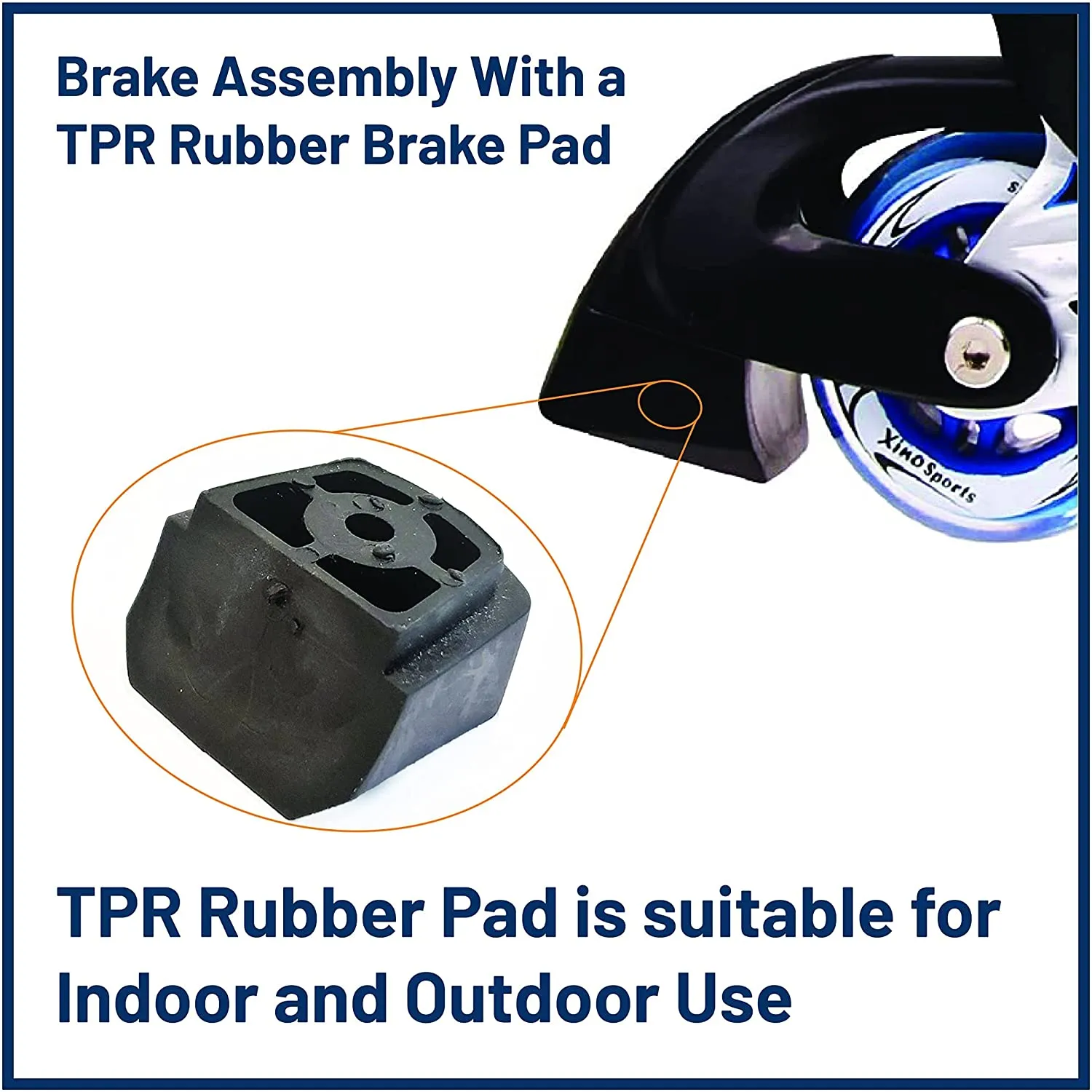 Replacement Brake | Whole Brake Assembly with TPR Rubber Pad