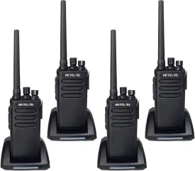 Retevis RT81 Digital Two Way Radio,Waterproof Walkie Talkies Long Range,Rugged,2200mAh,Group Call, Dual Time Slot,DMR Radio for Business (4 Pack)