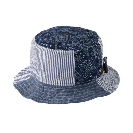 Reversible Patchwork Bucket Hat (UV Protection)