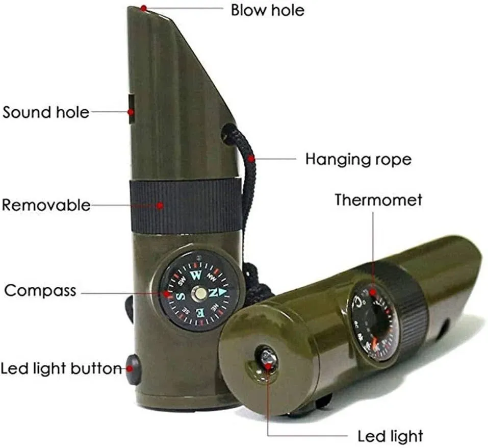 Survival Whistle Compass