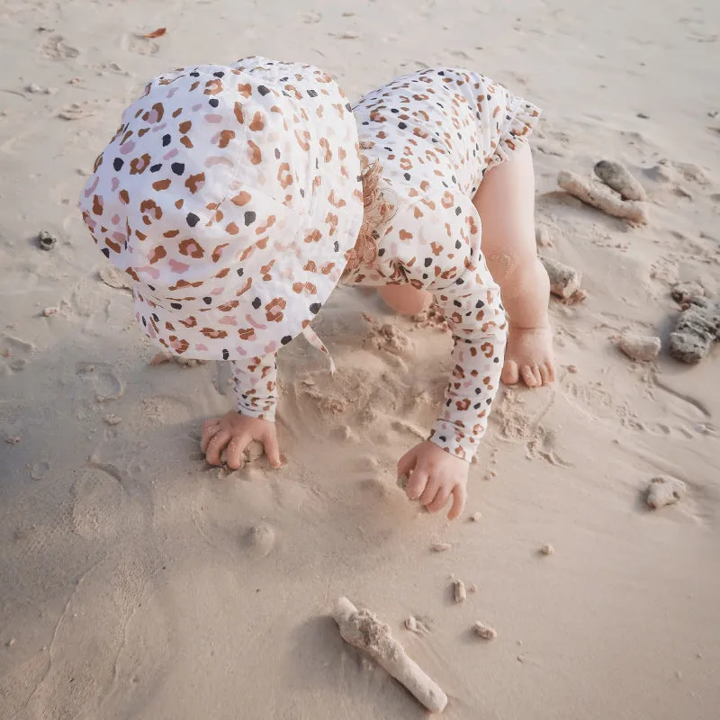 Swim Essentials Sun Hat - Khaki Leopard