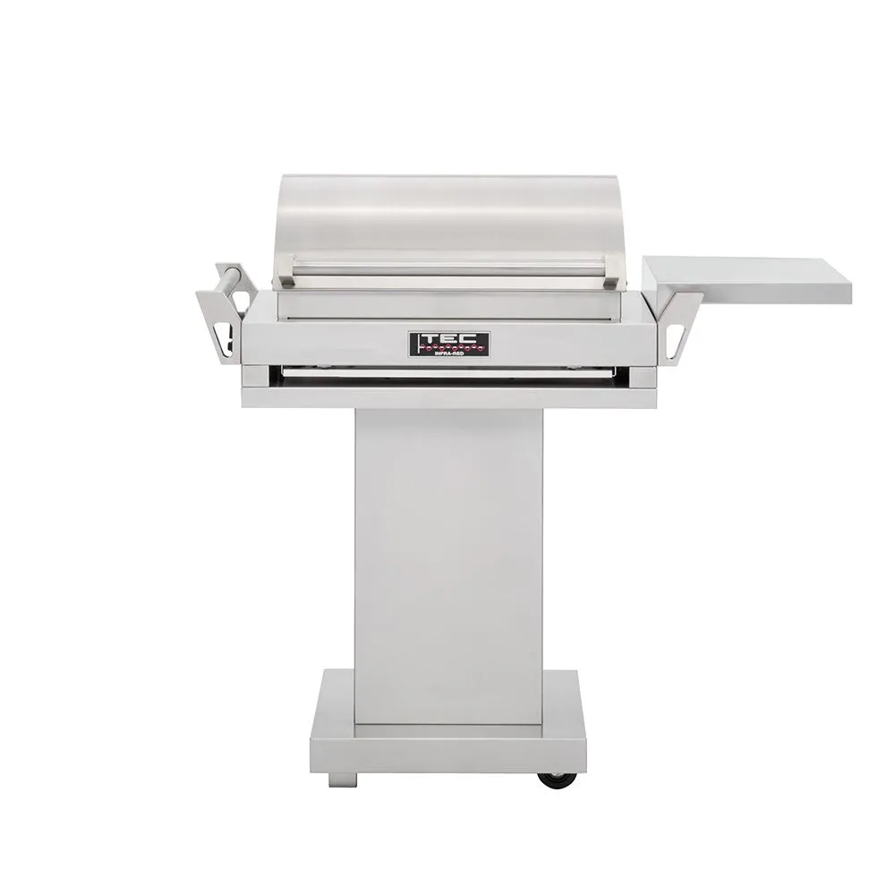 TEC G-Sport 36" Stainless Steel Portable Infrared Gas Grill with Pedestal & Side Shelf