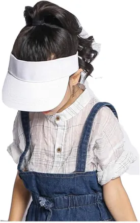 Toddler Sun Visor Girls Age 2-6, Kids Beach Visor Summer UV Protection Sport Cap for 6-12T