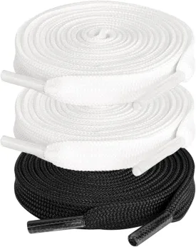 ZHENTOR 3 Pair Flat Shoe Laces for Sneakers, Shoelaces for Sneakers Athletic Running Shoes Boot Strings